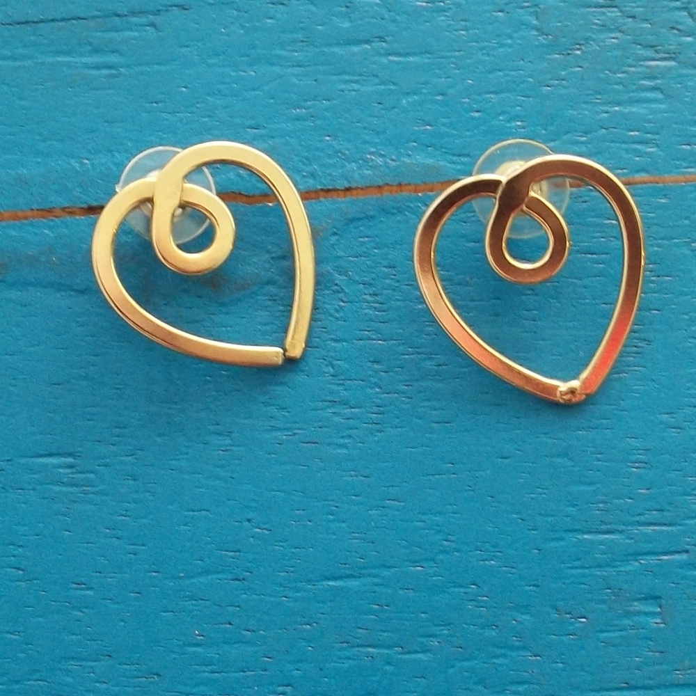Looped Heart Earrings